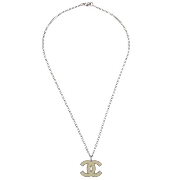 Chanel CC Chain Necklace Pendant Silver 06P 115394 - Picture 1 of 4